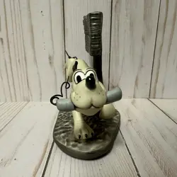 WDCC The Delivery Boy Dynamite Dog Pluto Figurine Gray Running Broken Ears - Image 4