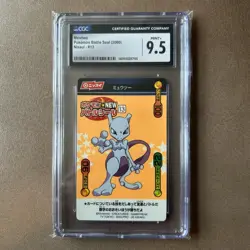 Mewtwo Battle Seal (2000) Nissui - #13 Graded 9.5 - Image 1