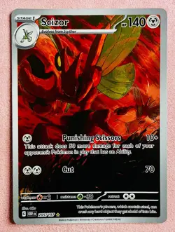 Scizor 205/197 | Obsidian Flames | 2023 Pokemon TCG Card | MP DENTS ON TOP EDGE - Image 1