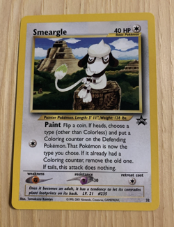 SMEARGLE 2001 POKEMON BLACK STAR PROMO CARD #32 NM - Image 1