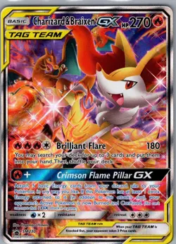 Charizard & Braixen GX SM230 SM Promos - Pokemon Card - NM - Image 1