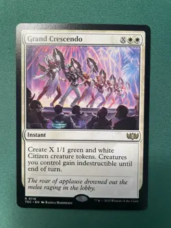 2025 Grand Crescendo NM Commander: Tarkir: Dragonstorm 118 MTG Rare - Image 1