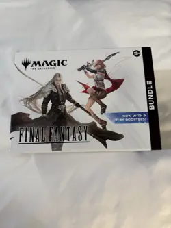 Magic: The Gathering Final Fantasy Bundle WOTC 9 Play Booster New/Sealed In Hand - Image 1