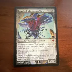 Wizards Emrakul, the Aeons Torn Legendary Creature Eldrazi Worldwake Mythic MTG - Image 1