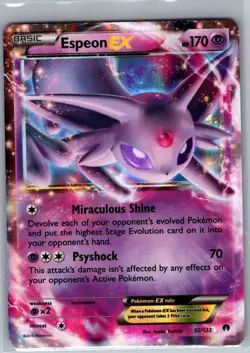 Espeon EX 52/122 XY - BREAKpoint - Pokemon Card - NM - Image 1