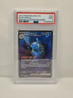 PSA 9 Blastoise EX 200/165 SV 151 Pokemon TCG - Image 1