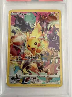 Pokemon Card PSA 10 Pikachu 160/159 Sword & Shield Crown Zenith Full Art FA 2023 - Image 2
