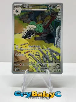 Pokemon Lairon 184/167 Twilight Masquerade Scarlet & Violet Illustration Rare - Image 1