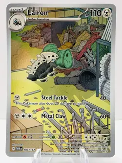 Pokemon Lairon 184/167 Twilight Masquerade Scarlet & Violet Illustration Rare - Image 2