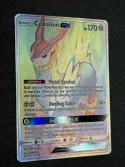 Cobalion GX 189/181 Rainbow Team Up Secret Rare Pokemon TCG NM/Near Mint - Image 4
