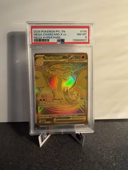 Pokemon Mega Charizard X EX 130/094 Phantasmal Flames Hyper Rare Holo PSA 8 - Image 1