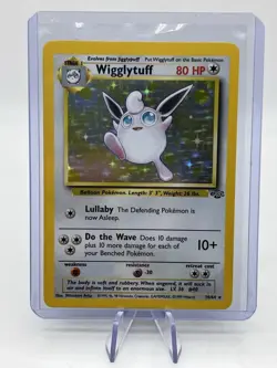 Jungle Pokemon TCG Wigglytuff 16/64 Rare Holo NM 1999 Mitsushiro Arita - Image 1