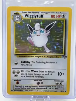 Jungle Pokemon TCG Wigglytuff 16/64 Rare Holo NM 1999 Mitsushiro Arita - Image 2