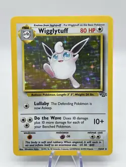 Jungle Pokemon TCG Wigglytuff 16/64 Rare Holo NM 1999 Mitsushiro Arita - Image 3