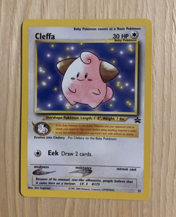 2001 CLEFFA BLACK STAR PROMO #31 POKEMON TCG NM - Image 1
