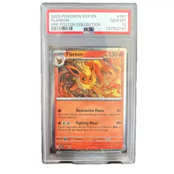 2025 POKEMON SV BLACK STAR PROMO 167 FLAREON PRE POSTER COLLECTION PSA 10 - Image 1