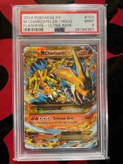 Pokemon XY Flashfire M Charizard EX 107/106 Secret Rare PSA 9 Mint - Image 1