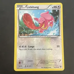 Lickitung - 78/111 - Reverse Holo - XY: Furious Fists - Pokemon - LP - Image 1