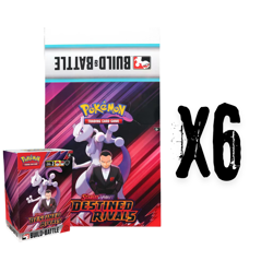 Pokemon Destined Rivals Build And Battle Box Display Sealed Case (6 Displays) - Image 2