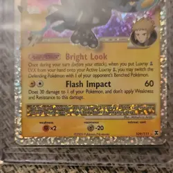 Pokemon Luxray GL Lv.X 109/111 Rising Rivals Ultra Rare Holo English - Image 3