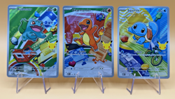 Pokemon First Partner Illustration Collection MEP Bulbasaur Charmander Squirtle! - Image 1