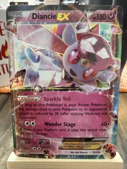 Diancie EX 72/124 Ultra Rare Pokemon TCG XY - Fates Collide - Image 1