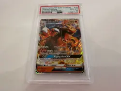 2017 POKEMON SUN & MOON BURNING SHADOWS #20 CHARIZARD GX PSA 10 - Image 1