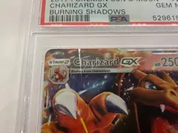 2017 POKEMON SUN & MOON BURNING SHADOWS #20 CHARIZARD GX PSA 10 - Image 3
