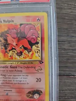 2001 Pokemon Brock's Vulpix Wizard Stamp 37/132 PSA 9 (Gym Challenge) - Image 4