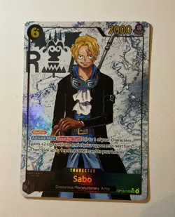2025 ONE PIECE OP13-120 CARRYING ON HIS WILL SABO SEC ALT ART PARALLEL - Image 1