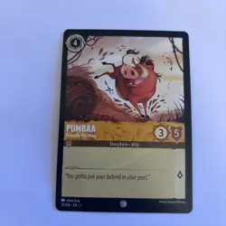 Disney Lorcana TCG: The First Chapter 17/204 Pumbaa Friendly Warthog - Image 1