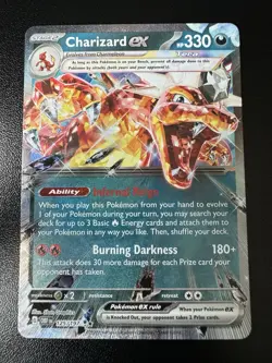 Pokemon TCG Charizard EX Holo Double Rare Card 125/197 Sv03: Obsidian Flames - Image 1