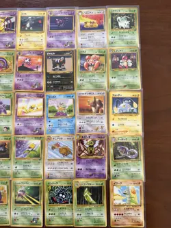 Vintage Japanese Pokemon 64 Card Lot Commons Uncommons Multiple Sets NM LP MP - Image 2