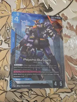 Gundam Card Game Psycho Gundam Legend Rare Dual Impact GD02-001 NM A8 - Image 1