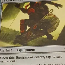 Magic: The Gathering Skateboard Artifact Equipment Card TMNT - Image 1