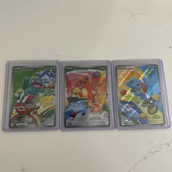 Pokemon First Partner Illustration Collection Series 1 Promos Set 3 Cards Kanto - Image 1