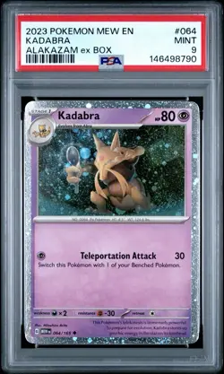 Kadabra (Cosmos Holo) Promo Miscellaneous Cards & Products 064/165 PSA 9 - Image 1