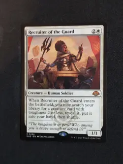 MTG Recruiter Of The Guard LP Modern Horizons 3 Magic The Gathering Card MTG - Image 1