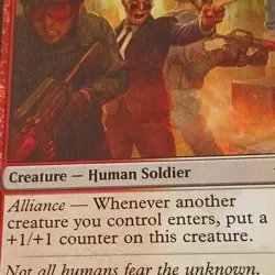 Magic: The Gathering Creature Human Soldier Card TMNT EPF Point Squad - Image 1