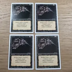 Terror Revised x4 Playset Magic the Gathering MTG TCG Card LP/NM - Image 1
