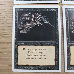 Terror Revised x4 Playset Magic the Gathering MTG TCG Card LP/NM - Image 2