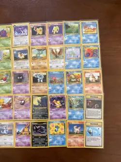 Vintage Pokemon 74 Card Lot Commons Uncommons Base Set Fossil Jungle NM LP MP - Image 2