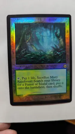 1x Misty Rainforest FOIL Retro NM - Modern Horizons 2 ​​​​​MH2 Magic MTG x1 - Image 1