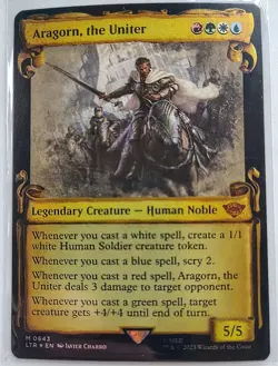 Aragorn, the Uniter Top Tier MULTICOLOR Legends Magic MTG Custom Commander Deck - Image 2