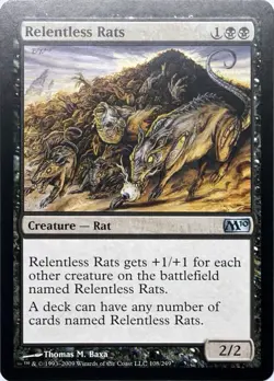 Magic the Gathering Relentless Rats M10 NM - Image 1