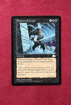 Shattered Crypt - Weatherlight Vintage Magic The Gathering MTG Classic - Image 1
