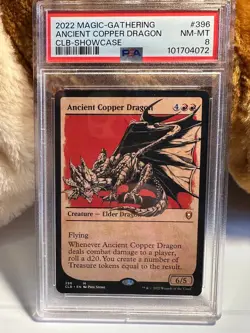 MTG Ancient Copper Dragon CLB Mythic Rare PSA 8 Commander Legends Baldur’s Gate - Image 1