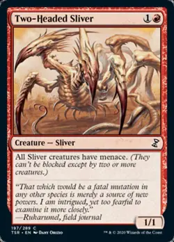 MTG Time Spiral Remastered C Two-Headed Sliver #197 PLAYSET x4 4x - Image 1