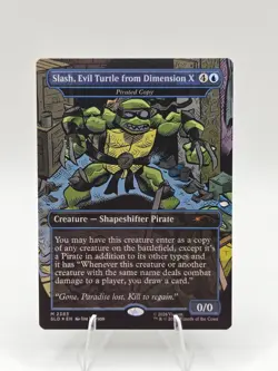 Slash, Evil Turtle from Dimension X - Pirated Copy Secret Lair Drop Foil NM - Image 1
