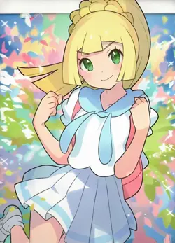 Pokemon Lillie w/ Alolan Vuplix Unofficial Binder 9 Pocket NEW ZIPPERED 360 slot - Image 1
